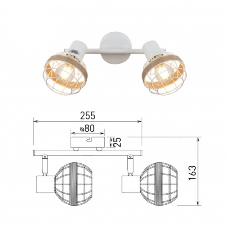 ANSELMA lamp 7034-702 2 x E14 40W-10