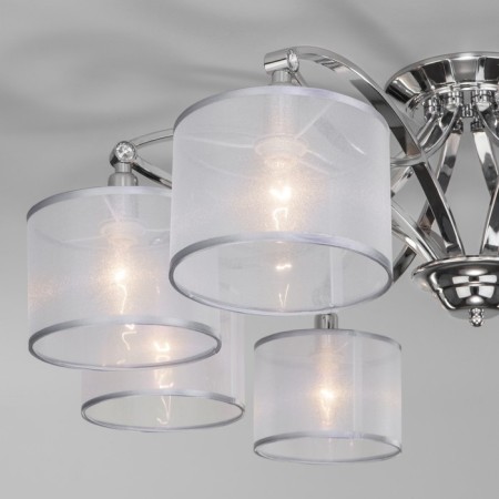 Smart ceiling lamp Fabiola, 40W, E14, 90x90x29.7 cm-1