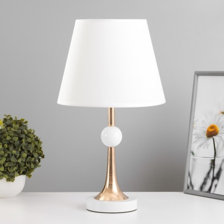 Glafira table lamp E27 40W white-gold 25x25x43 cm
