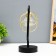 Night "Loft" LED from batteries 3haa black-gold 25x20x10 cm Risalux