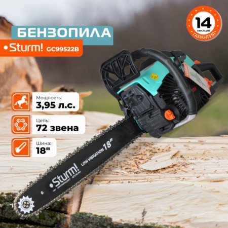 Sturm GC99522B BASM, 2.9 kW, 4 hp, groove 1.5 mm, 0.6 liters-1