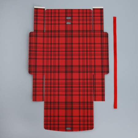 Box a gift New Year's folding double -sided "heat and comfort", 20 x 18 x 5 cm, new year-7