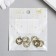 Decor for creativity metal, rhinestones "Smiley" gold 1.5x1.8 cm