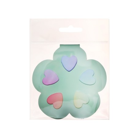 Block with a sticky edge, a set of 93 mm, notes 35 x 35 mm, figured, Devente flower, 5 colors x 20 sheets, offset-3
