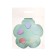 Block with a sticky edge, a set of 93 mm, notes 35 x 35 mm, figured, Devente flower, 5 colors x 20 sheets, offset