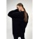 Female jumper, size 54, black color