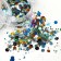Sparkles for decor, large/medium/small, multi -colored