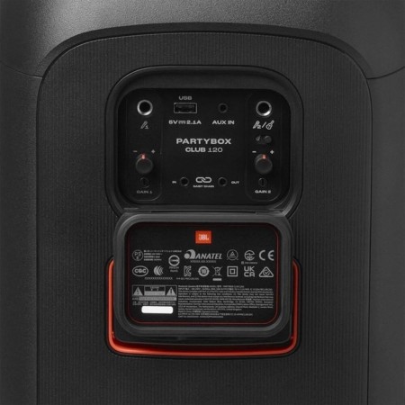 Minisystem Hi-Fi JBL PartyBox Club 120 Black 160W USB BT-6