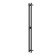 Terminus duo electric heated towel rail "Circle", 1400x114 mm, black matte