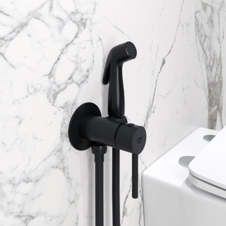 MILARDO TIDY 001BLR08, with a hygienic shower, built -in, black-1