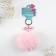 Fluffy keychain, children's “Magic Girl”, 9 x 10 cm