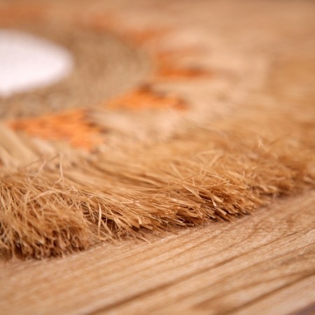 Wicker rug round 50 cm-3