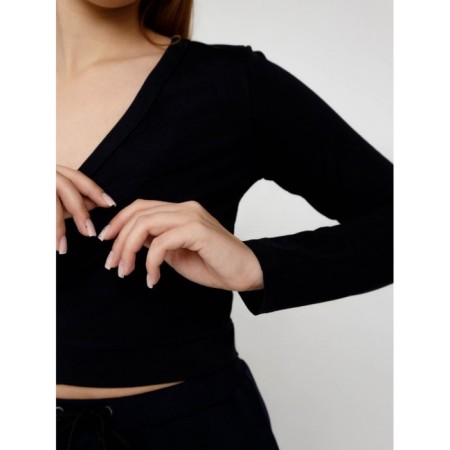 Women's longing, size 50, black color-2