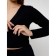 Women's longing, size 50, black color
