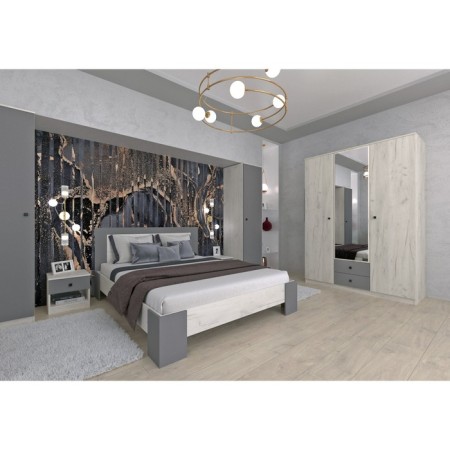 Madison banquet, 482 × 350 × 420 mm, color color Kraft white / Micrelyur Terra Gray-1