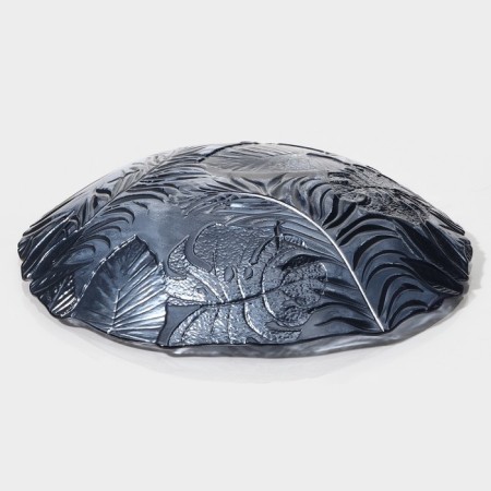 Glass of glass soup "Arabis", d = 21.5 cm, blue color-3