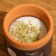 Aromatic candle in a jar of 70 g, soy wax, rosemary