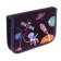 School "Cosmos", 13 x 19.5 cm, with lightning, 1 section, with filling, fabric