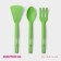 A set of kitchen utensils of the Glori shares, 3 pcs, green color