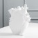 Vase for flowers "Heart", white, 3 x 9 x 20 cm.