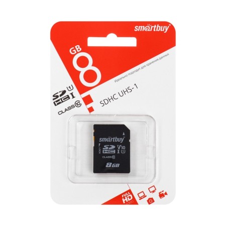 Memory of memory Smartbuy Microsd, 8 GB, SDHC, class 10 Thu up to 25 MB/s, PBU up to 18 Mb/s