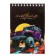 Notepad A6, 60 sheets in a cage, on the crest, Bright Cars, cover coated cardboard, block 60g/m2, mix