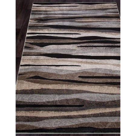 Rectangular carpet Merinos Ibiza, size 160x230 cm, color beige-black-2