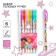 Ballpoint pen with sparkles, 6 colors, princesses