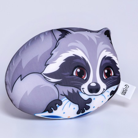 Antistress pillow "Raccoon", 25x20 cm-2