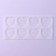 Chocolate form "hearts", silicone, 8 cells, 23.5 × 11.5 × 0.3 cm, the color is transparent