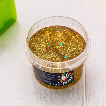 Slime "Pegas" holography, gold, 90 g-1