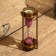 Sanding clock with compass 14x5.5 cm, brass