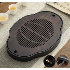 Tray for the tea ceremony, 45 x 31 x 3.8 cm, black tray