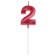 Candle in the cake on the skewer "Fine", the number "2", 5 cm, red