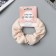 Hair elastic band "Orbit" Classic texture cage, 10 cm, beige