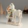 Polystone souvenir "Baby with white deer" 12x6x13 cm