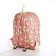 School backpack of textiles on lightning, 3 pockets, pink color