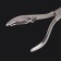 Pedicure nippers "Premium", 10.6 cm, blade length - 14 mm, on the blist, silver color