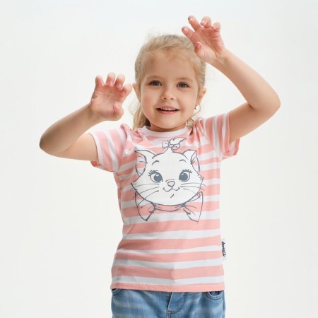 Children's T-shirt "Marie" cats Aristocrats, height 122-128, pink-5