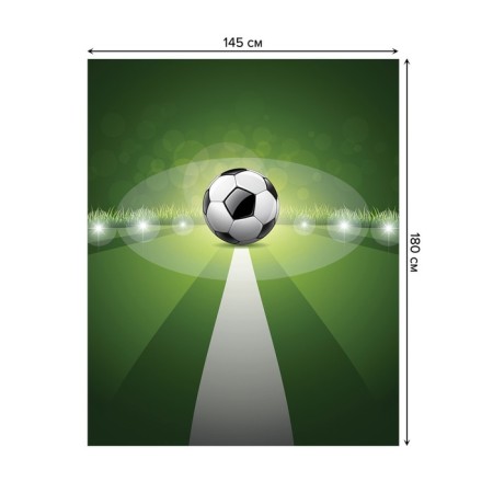 The tablecloth “The upcoming match”, rectangular, Saten, size 145x180 cm-1