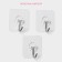Hooks of self -adhesive dealership "Classic", 3 pcs, transparent