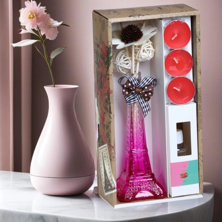 Set of gift "Paris" (diffuser and candles) strawberries, "wealth of aroma"-3