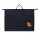 Folder for drawings and drawings A3, 460 x 345 x 50 mm, with plastic handles, lightning from above, Hatber "Cool Capibar"