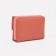 Women's wallet on the button, orange color