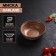Porcelain bowl Magistro Garland, 230 ml, D = 12 cm, brown color
