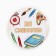 Supply icons "Wise guy and clever...", school, d = 56 mm, mix