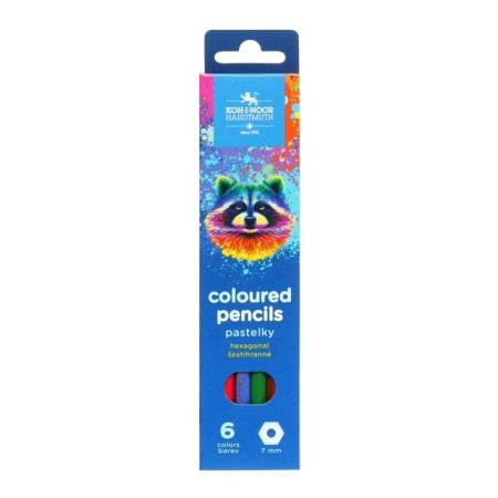 Pencils 6-I-N 3551 Racoon, hexagon, cards/UP-3