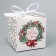 Folding box "Happy New Year", wreath, 12 x 12 x 12 cm, new year