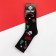 Men's socks kaftan "New Year" size 41-44 (27-29 cm), black color