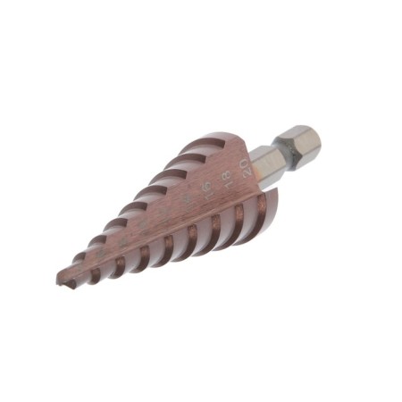 Drill step tundra, HSS -CO, hexagonal shank, 4 - 20 mm